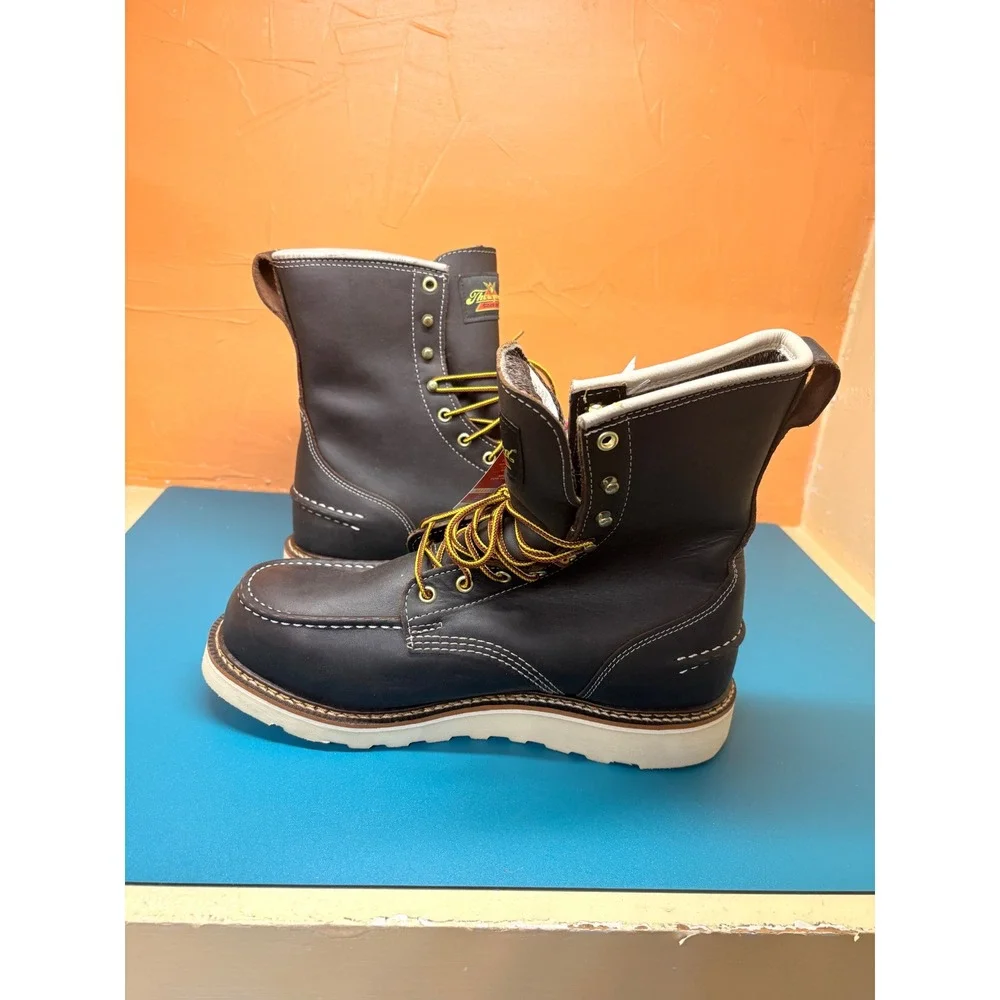 Thorogood 1957 Series Mens 9.5D Dark Brown 8in Waterproof Steel Toe Boots